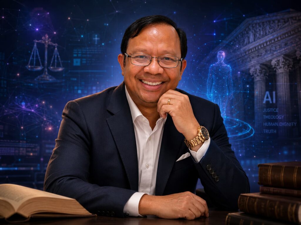 Dr. Padriadi Wiharjokusumo discussing AI and metaverse regulation, digital identity, and human dignity in emerging markets