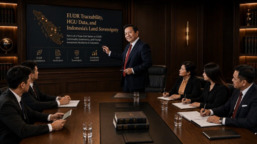 EUDR Traceability Indonesia sharing by Dr. Padriadi Wiharjokusumo on HGU data and land sovereignty