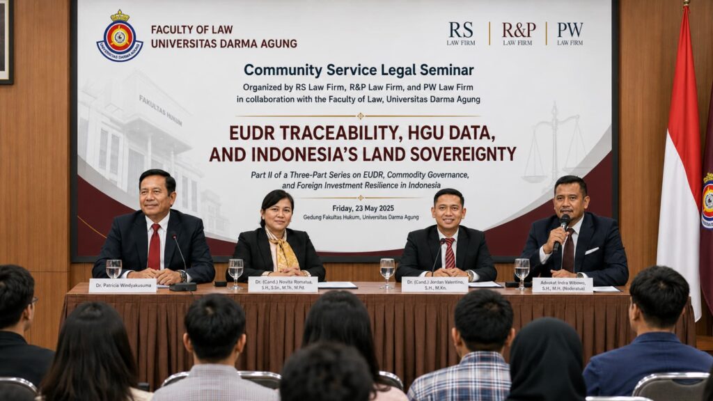 EUDR Traceability Indonesia legal seminar on HGU data and land sovereignty in Medan