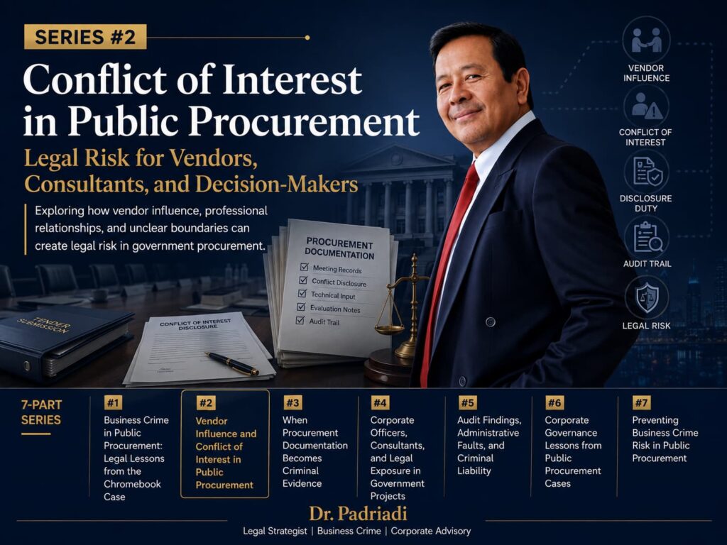 Conflict of Interest in Public Procurement legal risk in Indonesia